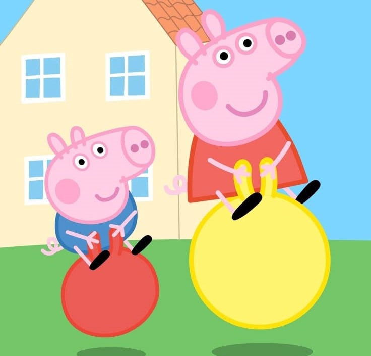 Fondos de pantalla de Peppa Pig y su hermano George gratis para computadora