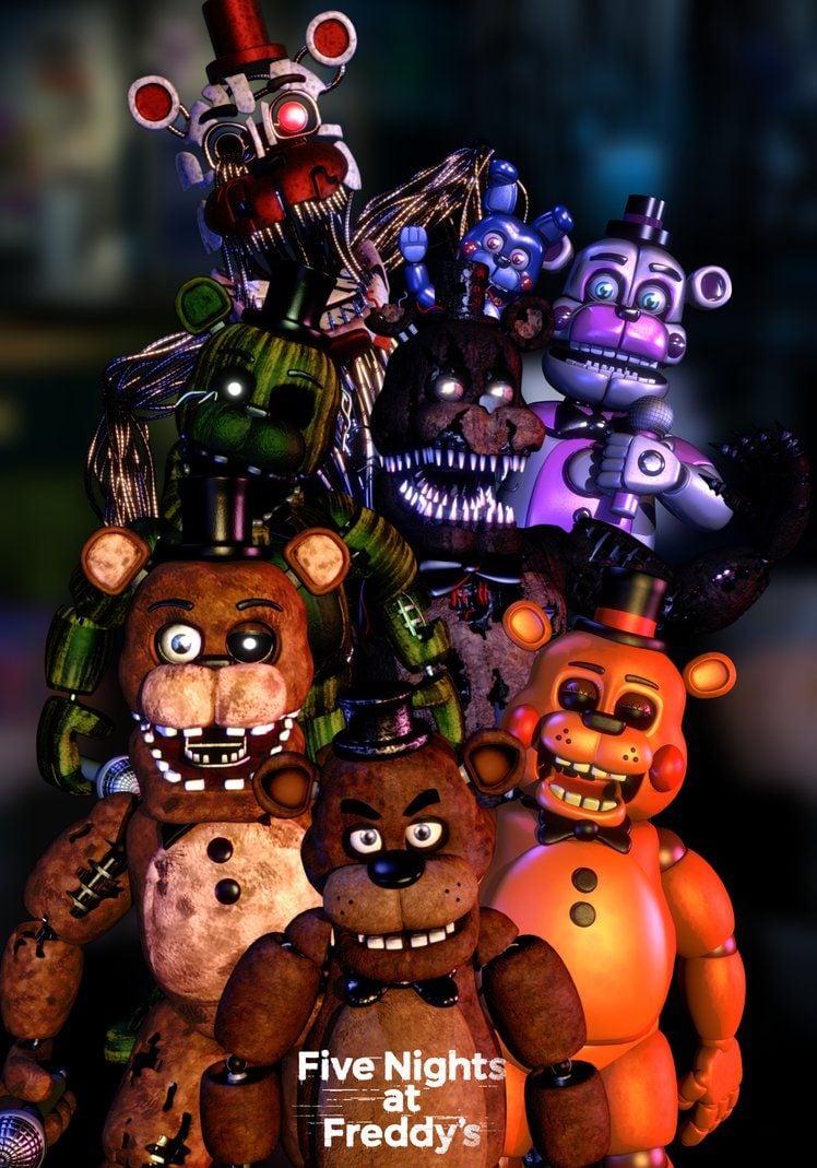 Fondo de todas las versiones de Fazbear de Five Nights at Freddy’s para descargar
