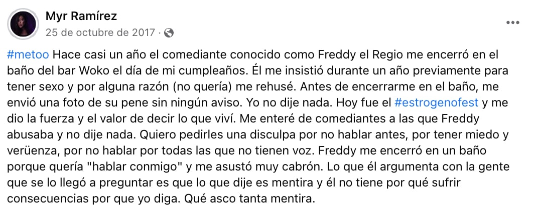 Abuso sexual en Woko Comedy Central