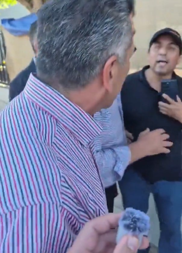 Video: Captan a Alejandro Moreno en altercado con un ciudadano en Ensenada