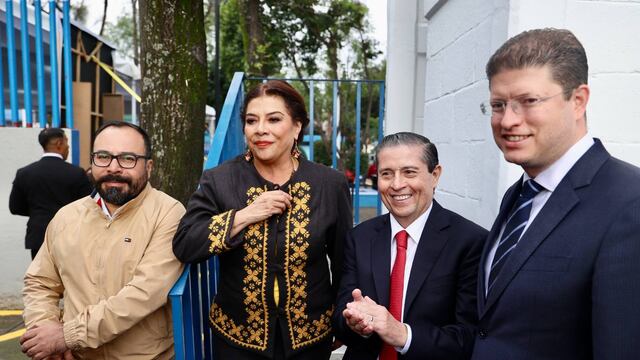 Giovani Gutiérrez y Clara Brugada destacan logros en materia de seguridad obtenidos en Coyoacán.