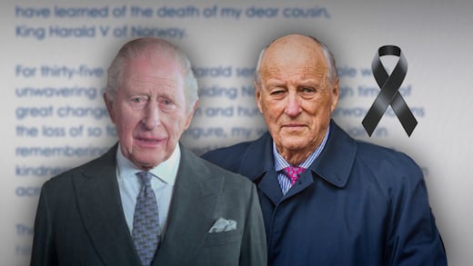 Carlos III lamenta la muerte de Harald V de Noruega, su “querido primo”