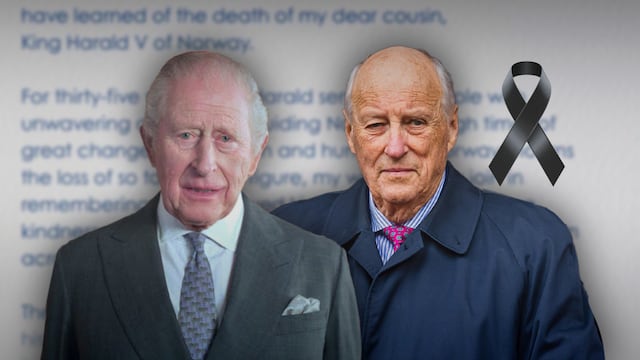 Carlos III lamenta la muerte de Harald V de Noruega, su “querido primo”