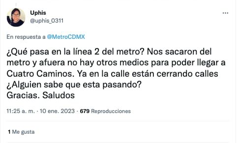 Sacan a usuarios de la Línea 2 del Metro tras suspender el servicio