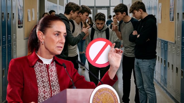 Claudia Sheinbaum rechaza la violencia en las escuelas.