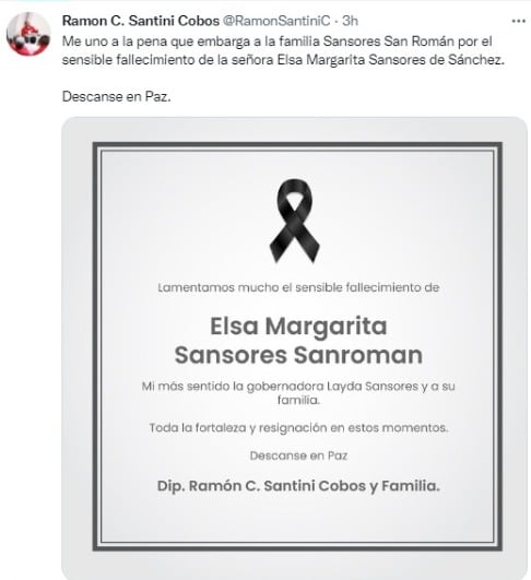 Muere Elsa Margarita Sansores, hermana de Layda Sansores, gobernadora de Campeche