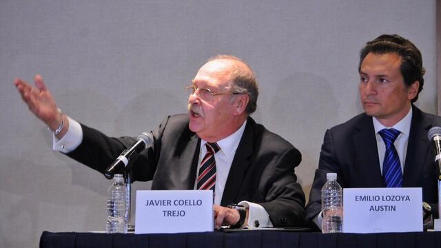 Emilio Lozoya y su abogado Javier Coello.