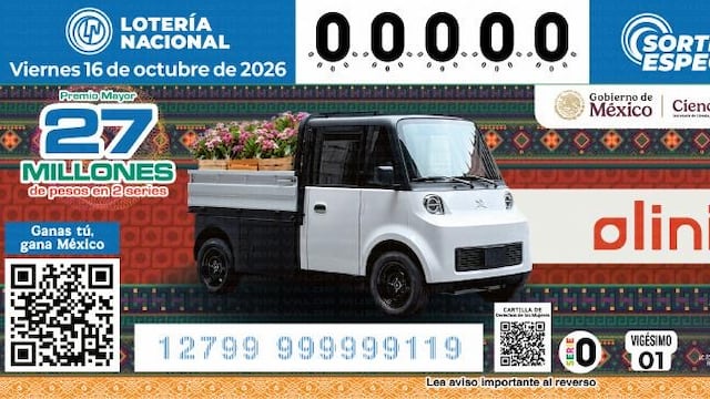 Lotería Nacional devela billete conmemorativo dedicado a Olinia