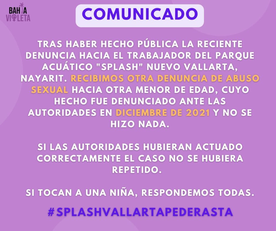 Denuncia contra trabajador de Splash
