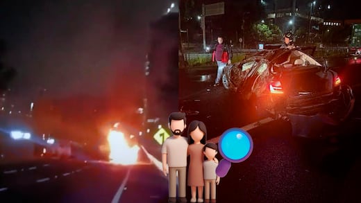 Buscan a familiares de ocupantes de un BYD negro tras accidente en la México-Toluca