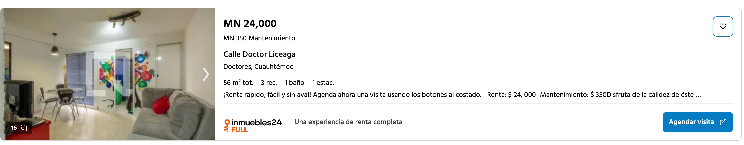 Rentas en la colonia Doctores CDMX