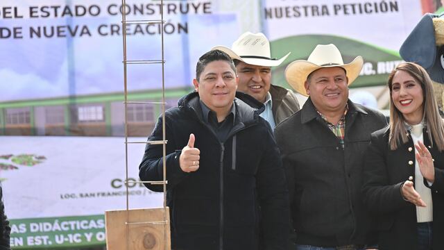 Ricardo Gallardo inicia construcción de Cobach en Villa de Arriaga