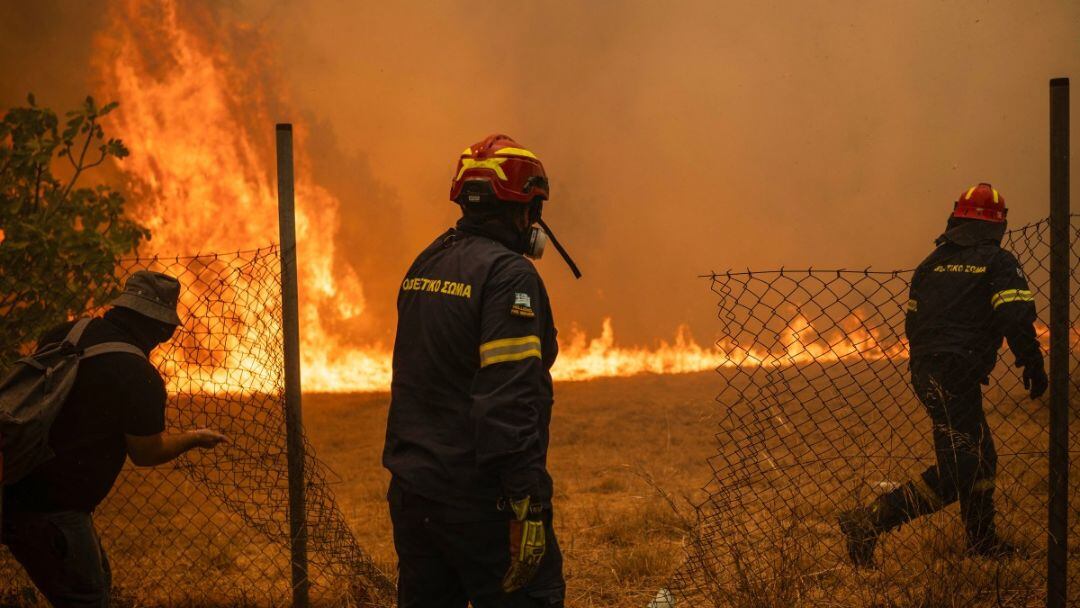 Fotos de incendio en Grecia