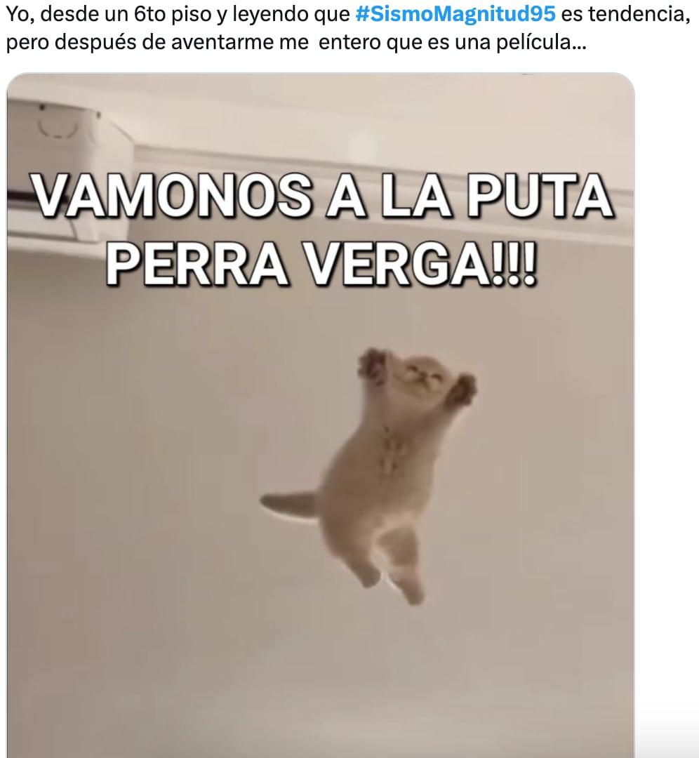 Los mejores memes de la tendencia de Sismo Magnitud 9.5