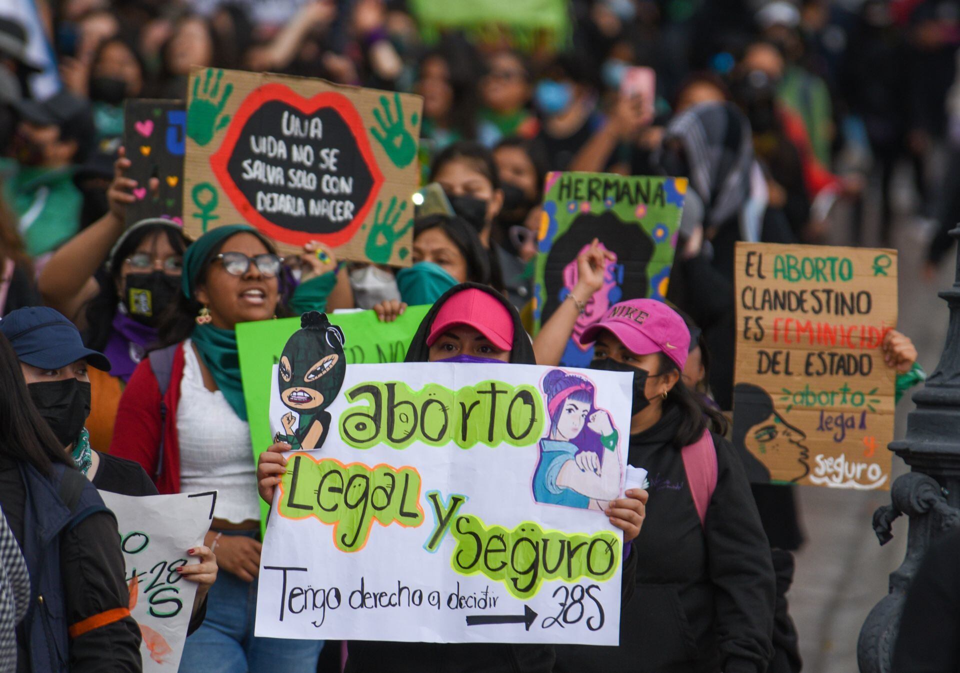 Protesta por el aborto legal en México