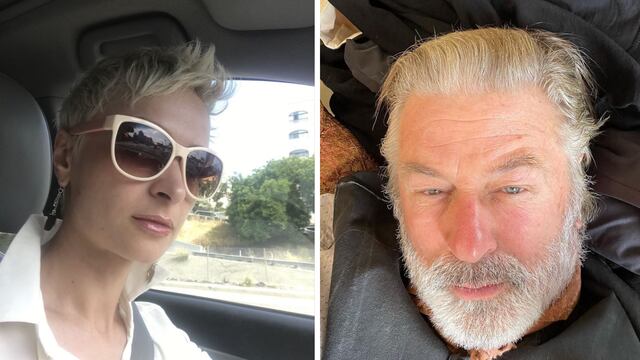 Alec Baldwin y Halyna Hutchins