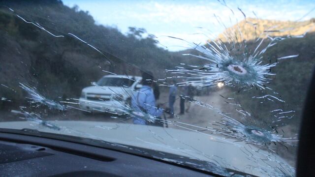 Camioneta de la familia LeBarón