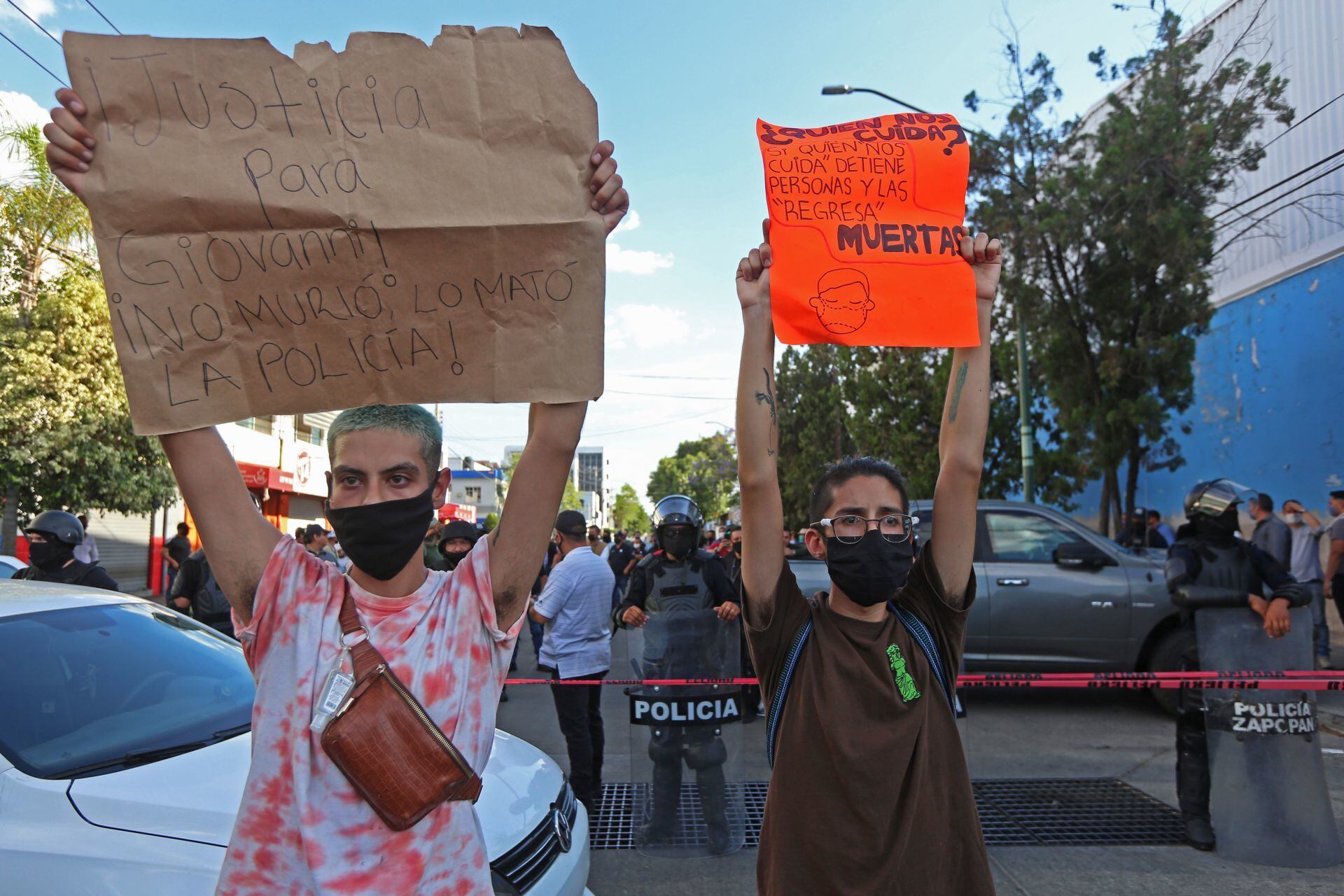 Protesta por muerte de Giovanni López