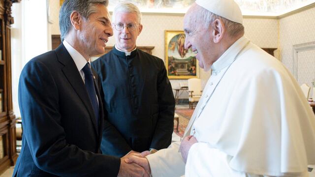 Papa Francisco con Antony Blinken