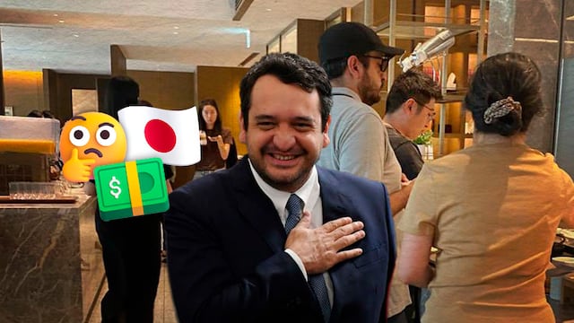 Andrés Manuel López Beltrán en Japón; cuestionan austeridad de Morena