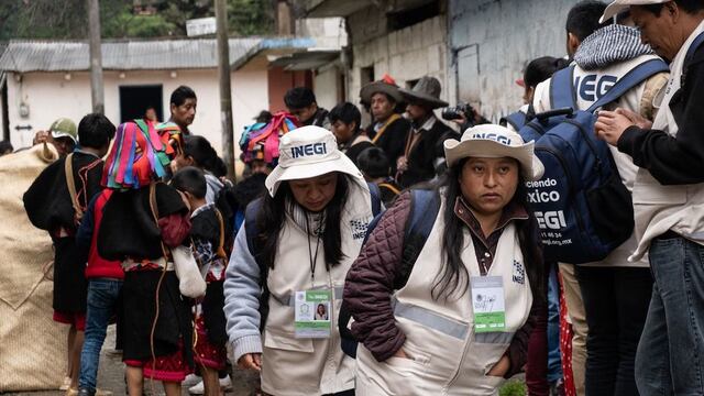 Encuestadores del Inegi.