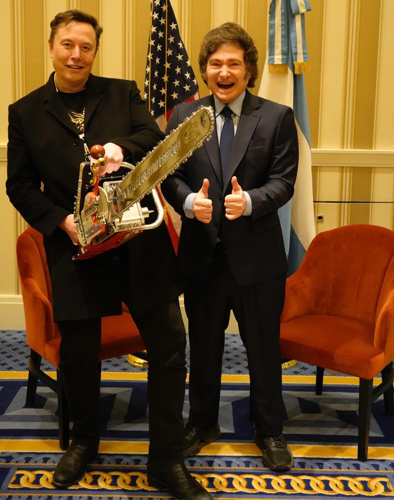 Elon Musk y Javier Milei