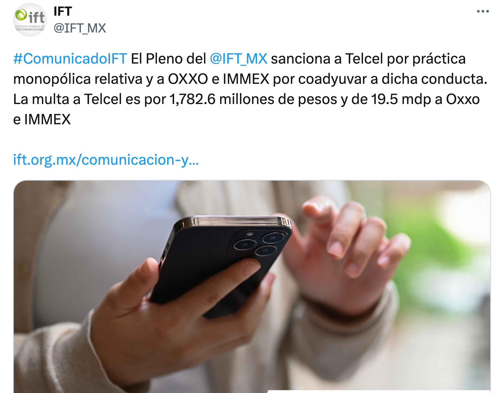 IFT impone multa a Telcel