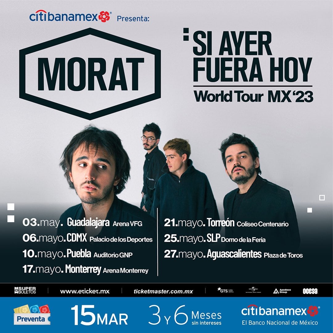 Morat en concierto: Precio de boletos para verlos en 7 ciudades de México