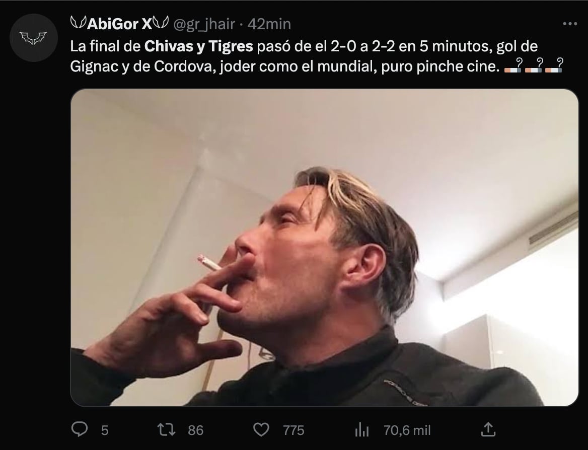 Memes final Club Chivas vs Club Tigres