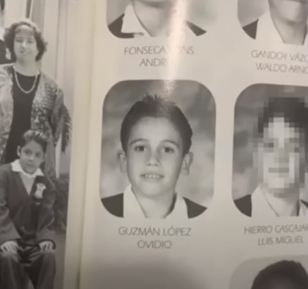 Ovidio Guzmán López niño