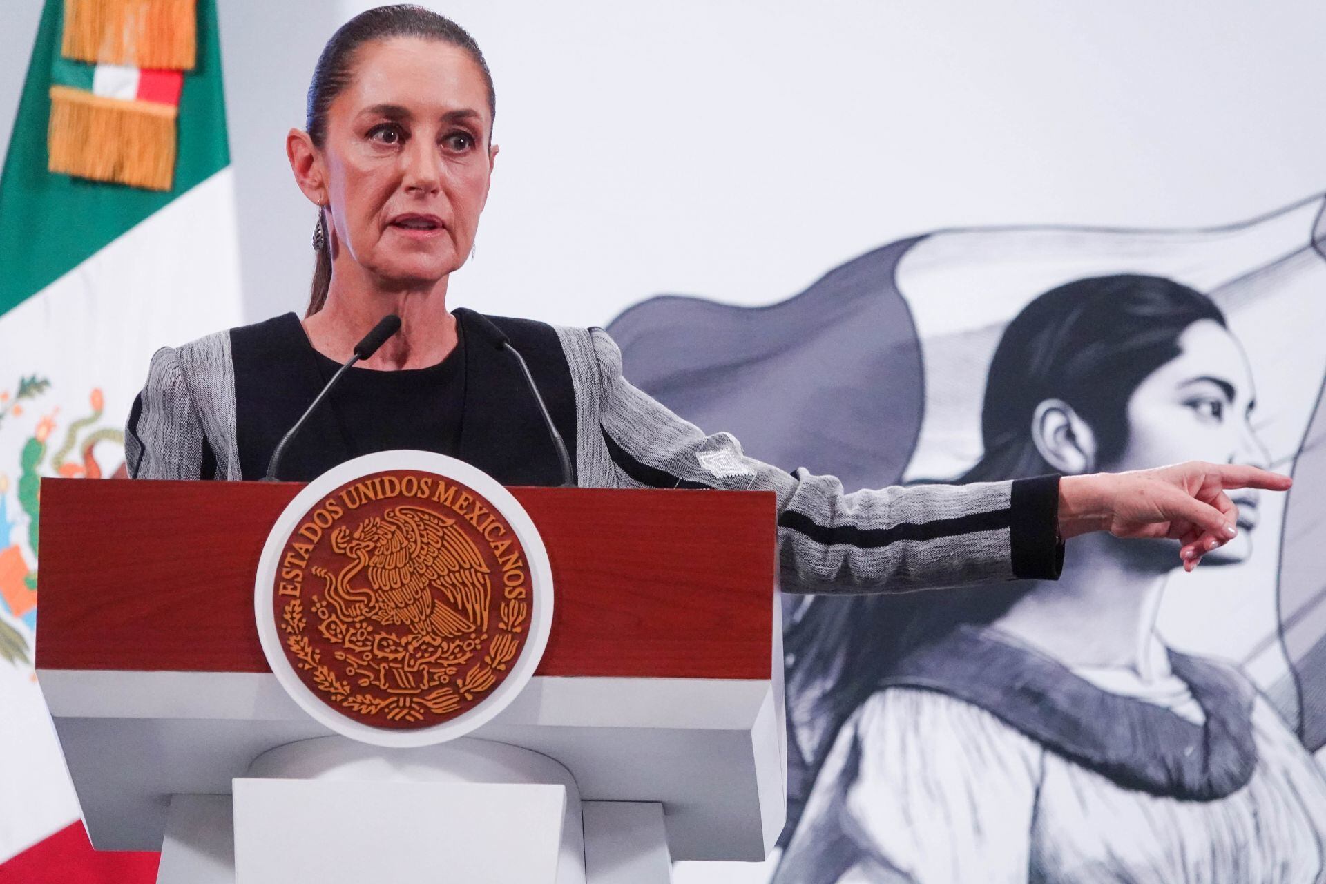 Claudia Sheinbaum, presidenta de México, desmiente congelamiento de cuentas de Marina del Pilar Ávila