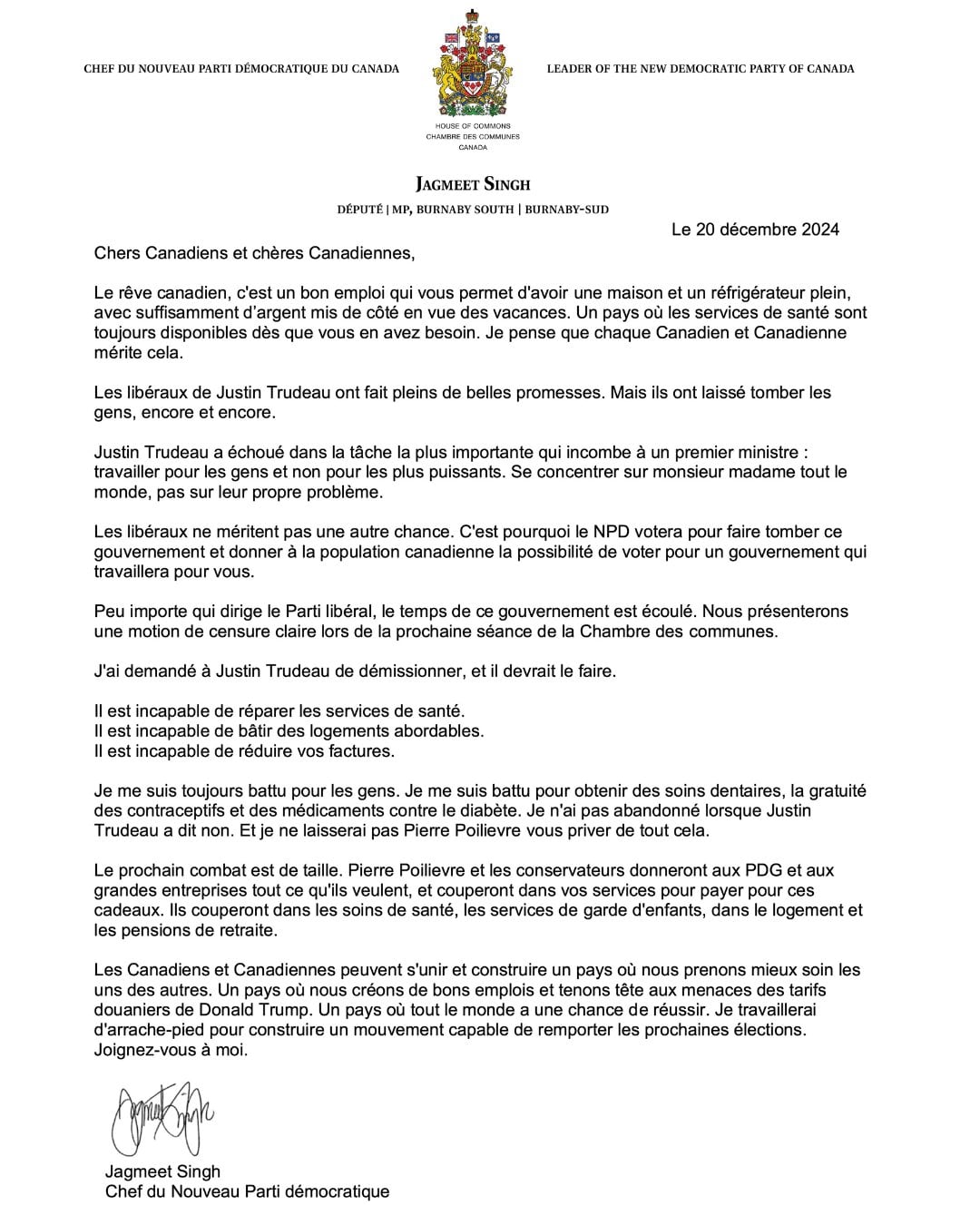 ¿Justin Trudeau renuncia como primer ministro de Canadá? Le retiran apoyo