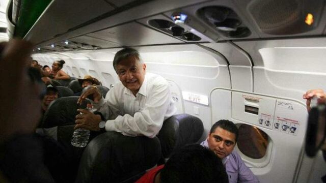 El presidente en vuelo comercial