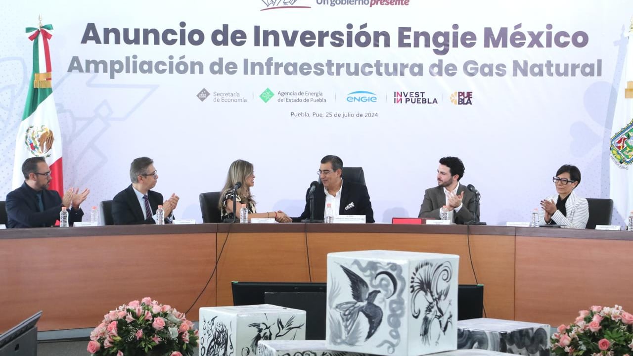 Sergio Salomón y Engie México acordaron inversión para infraestructura en gas natural