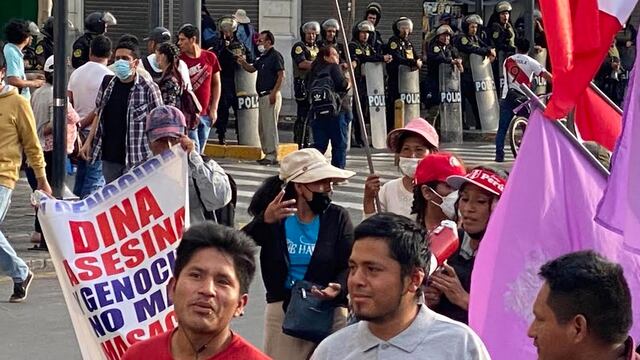 Manifestación en Perú/Plácido Garza