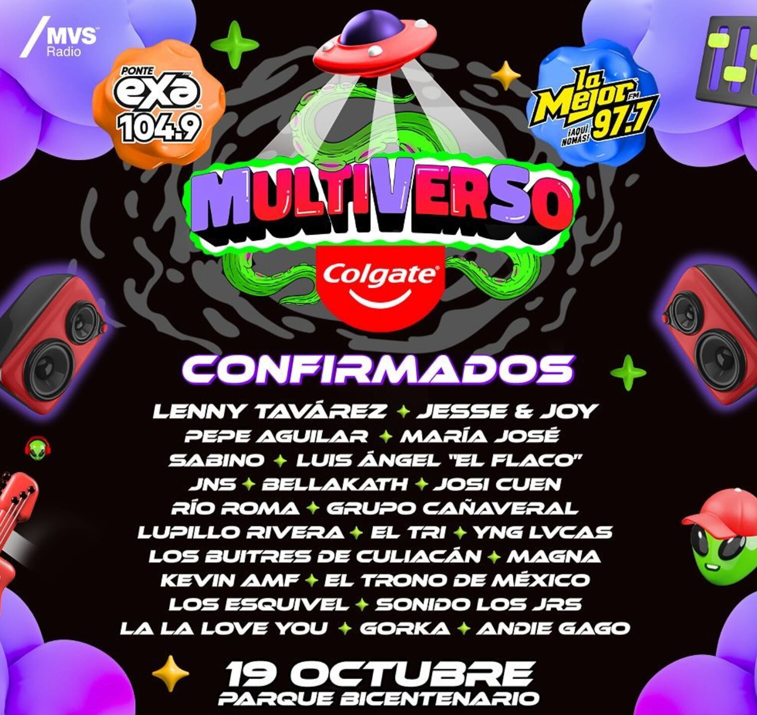 Cartel oficial de Multiverso Colgate 2024