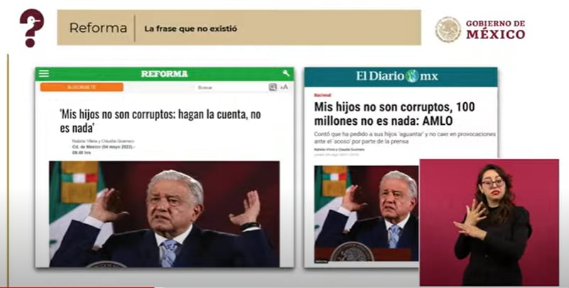 Mentiras de la semana del 10 de mayo