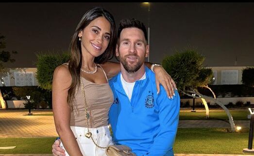 Antonela Roccuzzo y Lionel Messi