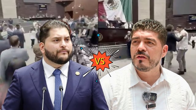 Pelea entre Zenyazen Escobar y Carlos Gutiérrez en la Cámara de Diputados