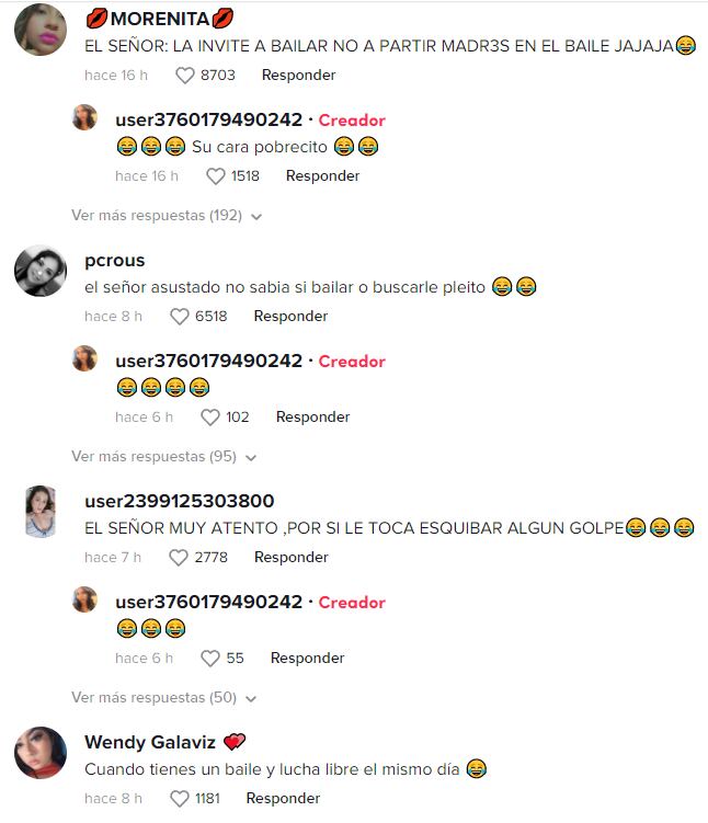 Reacciones a la joven que fue invitada a bailar y terminó dando clases de “partir madres”