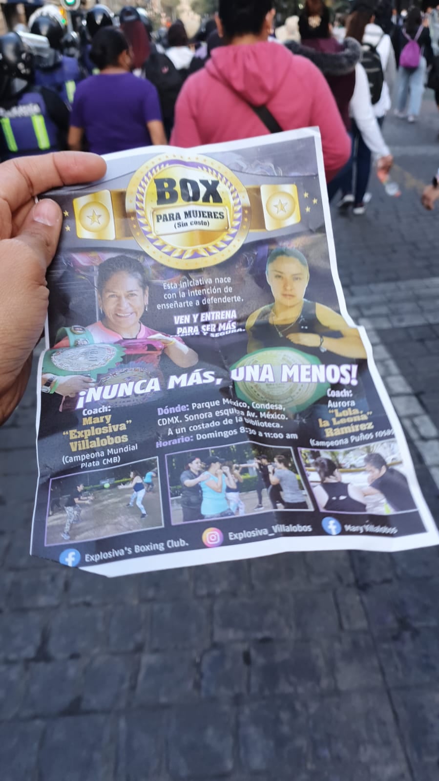 Mayeli Flores, campeona mundial de box, marcha en la CDMX el 25 de noviembre contra la violencia hacia las mujeres