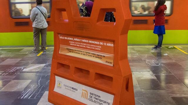 El sujeto ingresó a un vagón exclusivo de mujeres.