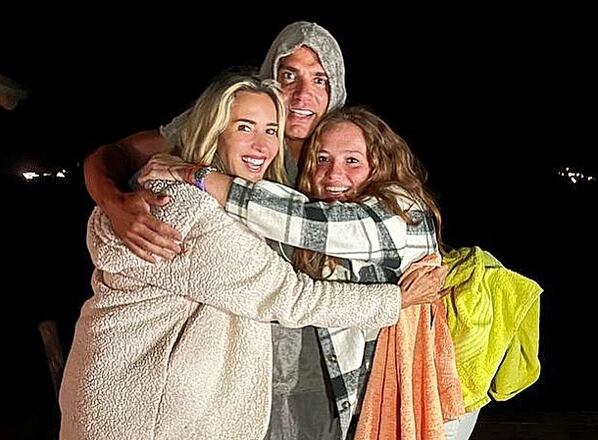 Cristian de la Fuente y su familia