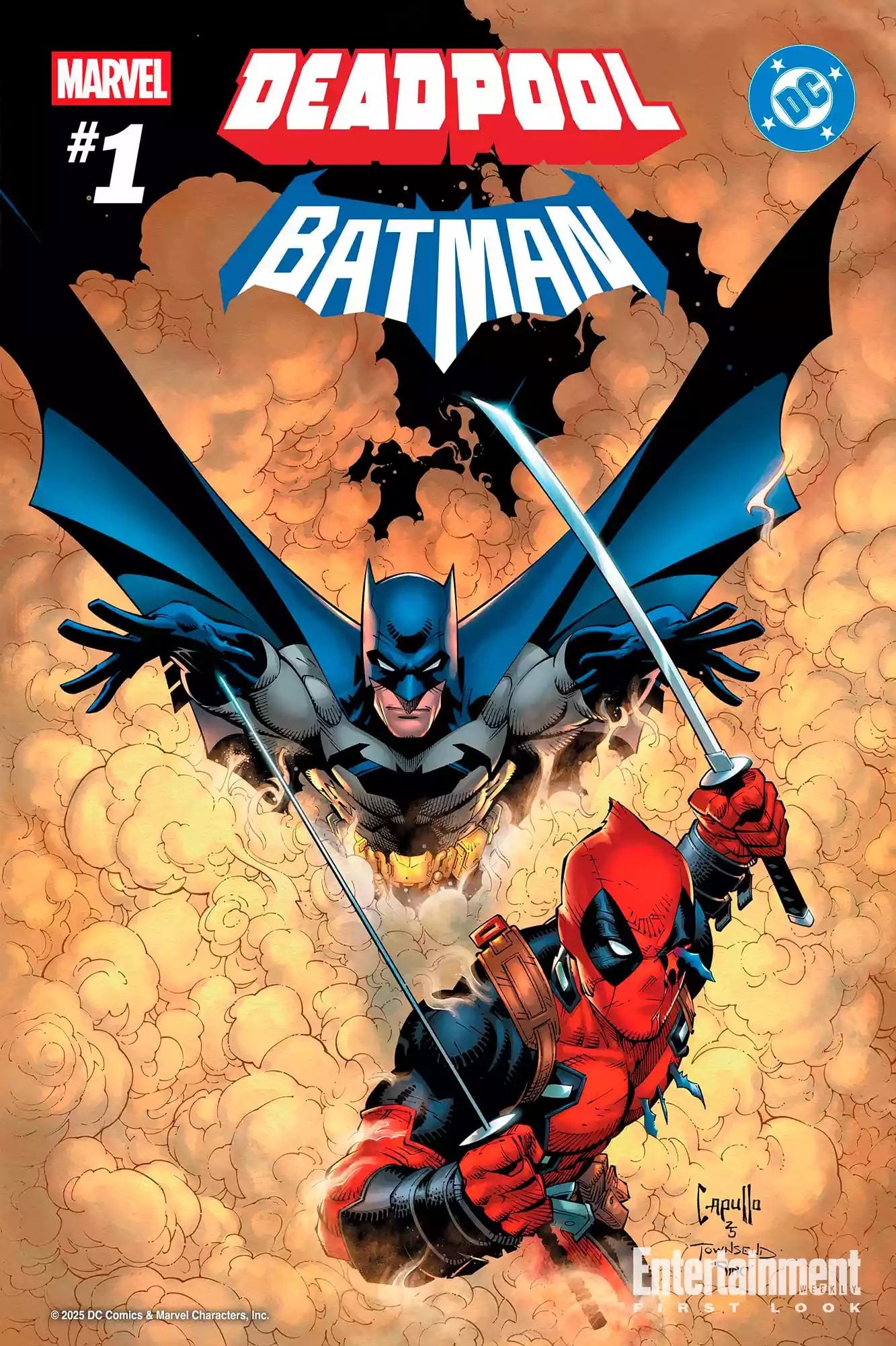 Crossover entre Marvel y DC con Batman y Deadpool