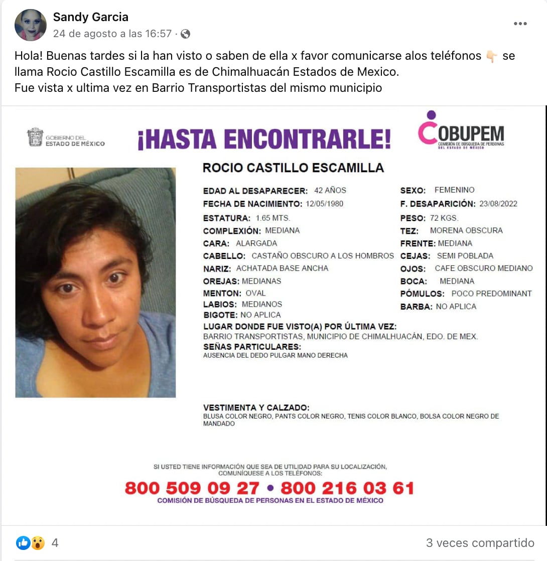 ¿Qué pasó en el Circuito Exterior Mexiquense? Por la desaparición de Rocio Castillo Escamilla hay bloqueo en Chimalhuacán