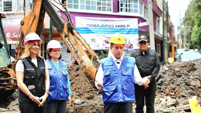 Giovani Gutiérrez supervisa obras en Coyoacán