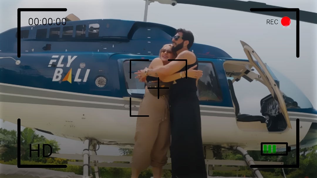 Poncho de Nigris y Marcela Mistral se reconciliaron arriba de un helicóptero en Secretos de Parejas