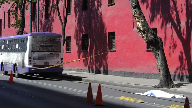 Ciclista fue atropellado por un autobús en CDMX