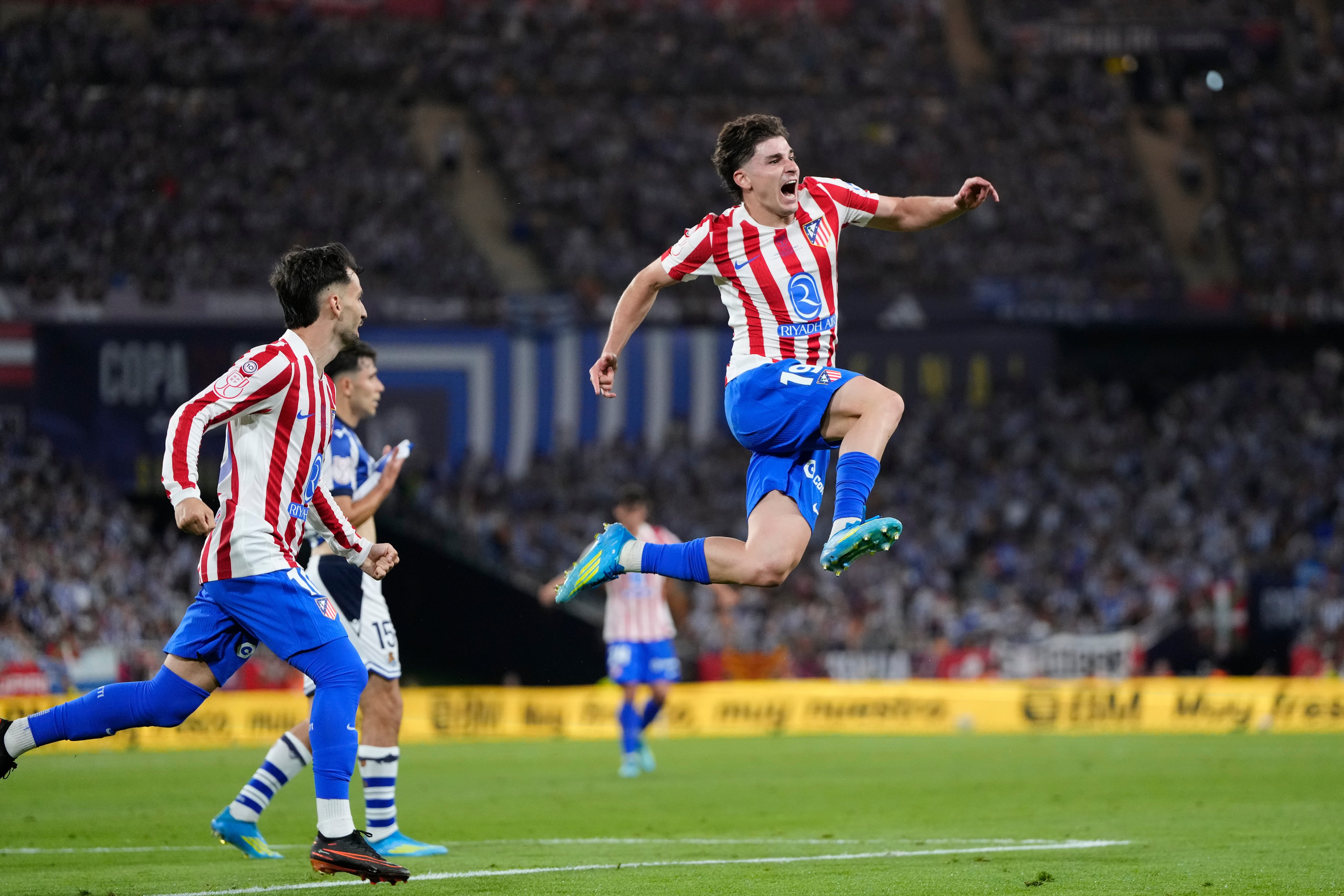 Atlético de Madrid festeja en la final de la Copa del Rey 2026