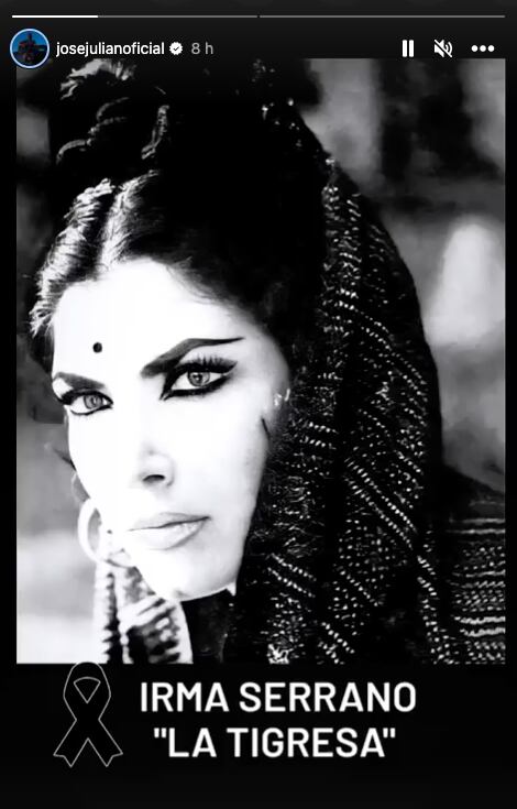 José Julián se despide de Irma Serrano